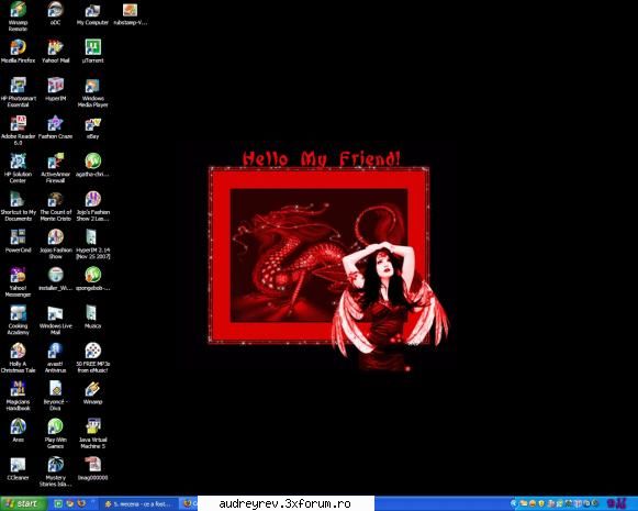 am desku meu my desktop